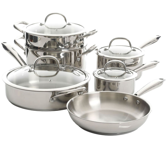 Kenmore Elite Devon 10 Pc. Stainless Steel Cookware Set