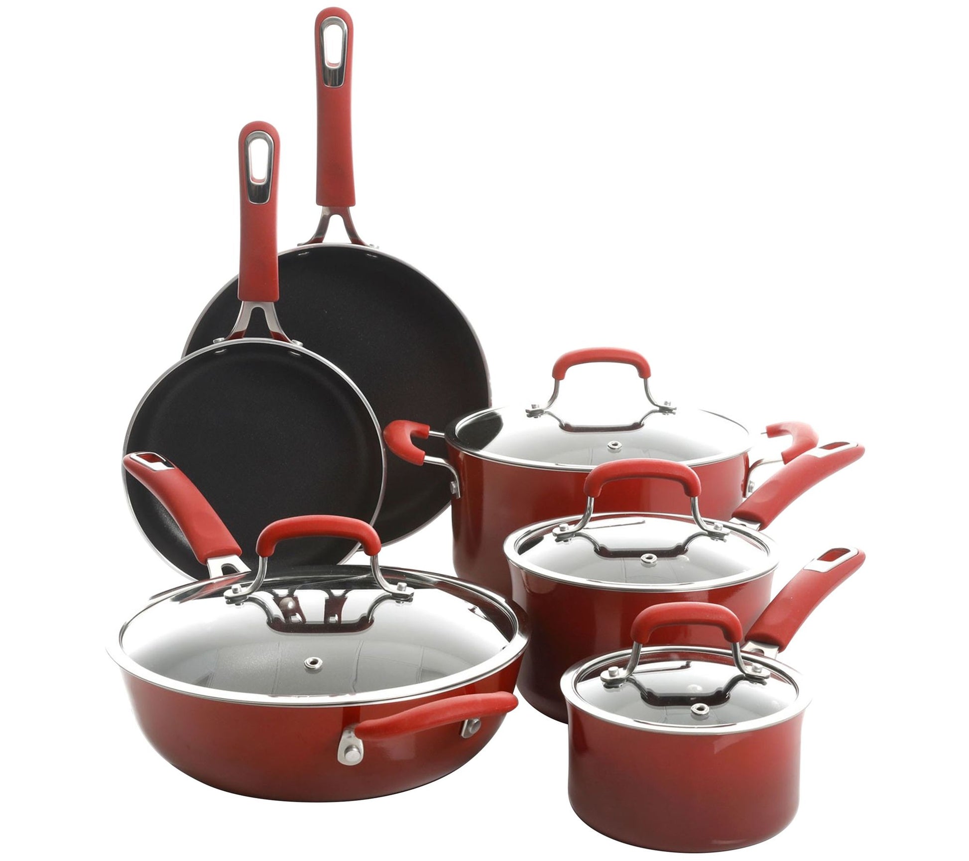 Kenmore Elite Andover 10-Piece Aluminum Cookware Set