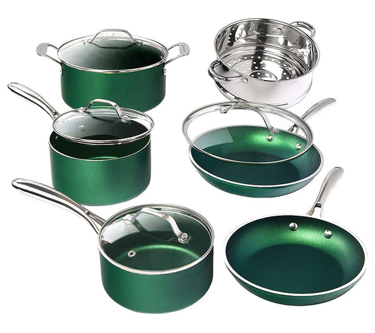Granitestone 10 Piece Emerald Non-Stick Cookwar e Set