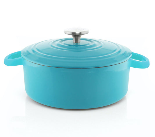 Chantal 3 Quart Round Cast Iron Dutch Oven with Lid