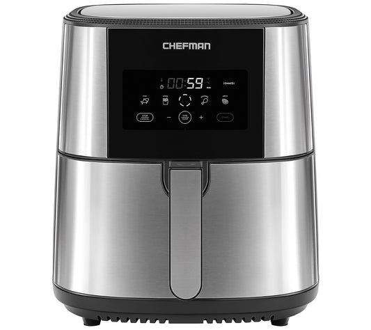 Chefman 8 Quart TurboFry Stainless Steel Air Fr yer