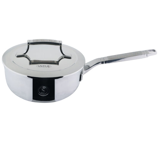 Saveur Selects Voyage Tri-Ply 2 Quart Chef's Pan with Lid