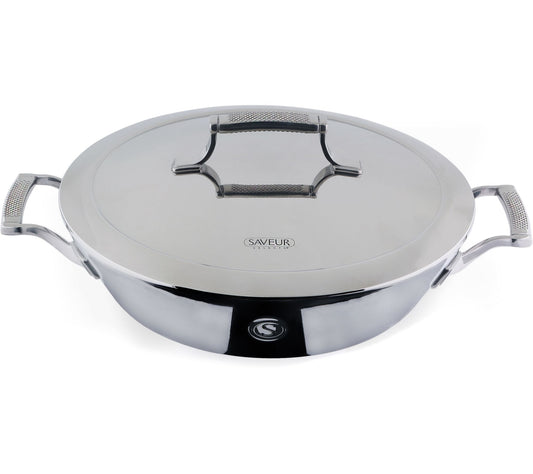 Saveur Selects Voyage Triply 12 Inch Everyday Pan with Lid