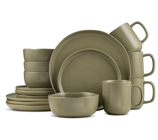 Stone + Lain Tom 16-Piece Stoneware DinnerwareSet