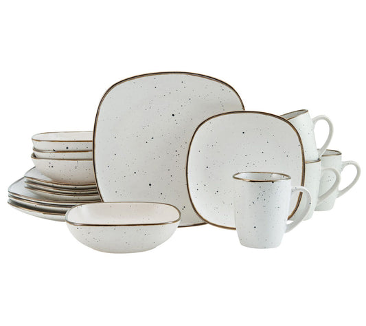 Pfaltzgraff Decker White 16-Piece Dinnerware Set