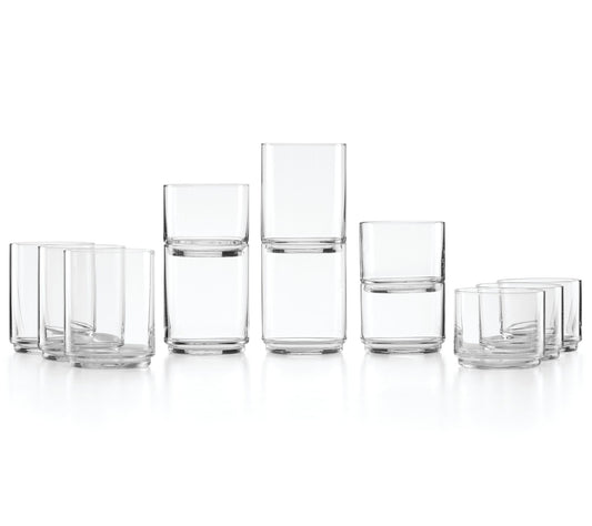 Lenox Tuscany Classics 12-Piece Stackable Tall & Short Glasses