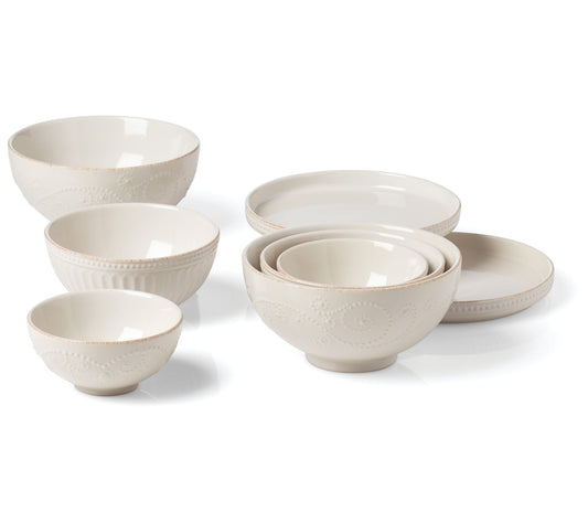Lenox French Perle 8-Piece Luna Nesting Dinnerware Set