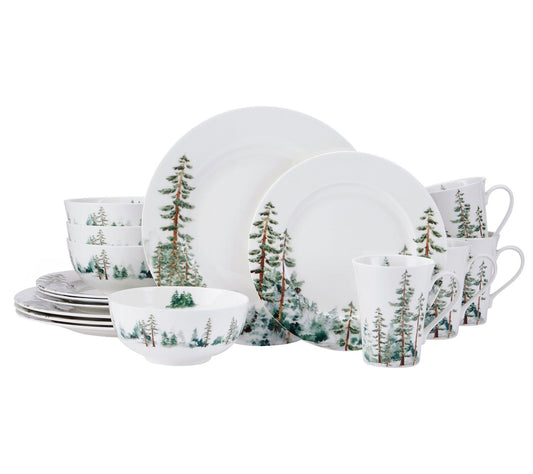 Mikasa Watercolor Forest 16-Piece Dinnerware Set