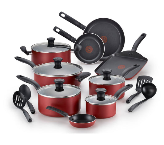 T-Fal Initiatives 18-Piece Cookware Set