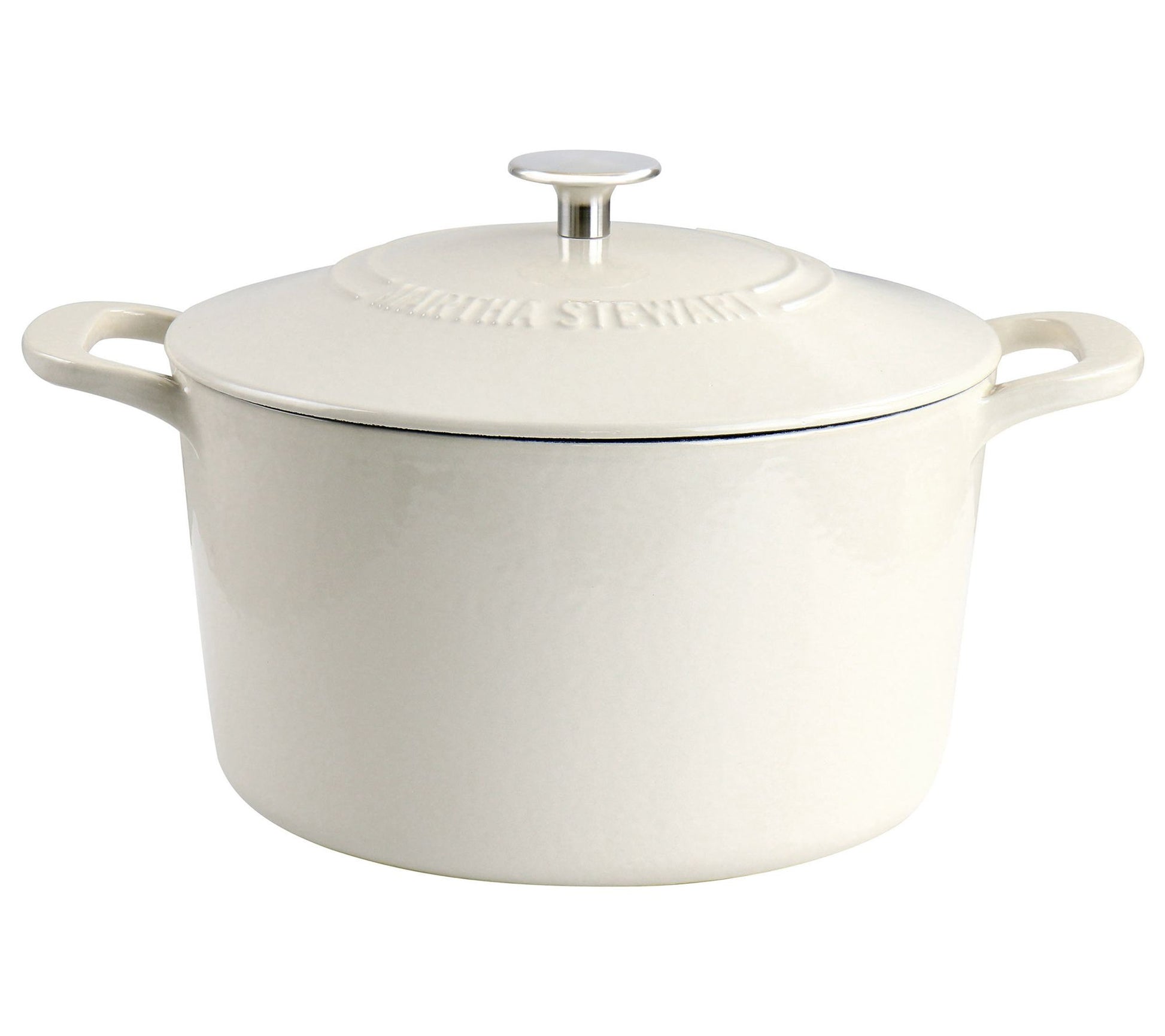 Martha Stewart Enameled Cast Iron 7-Quart Dutch Oven with Lid