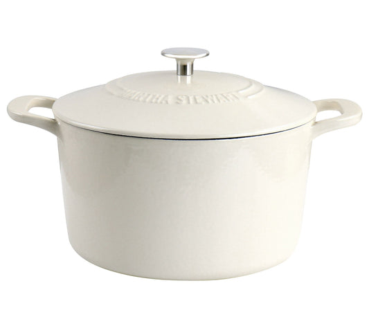Martha Stewart Enameled Cast Iron 7-Quart Dutch Oven with Lid