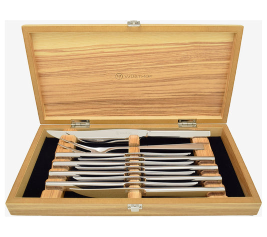 Wusthof 10-Piece Stainless Mignon Steak and Carving Set