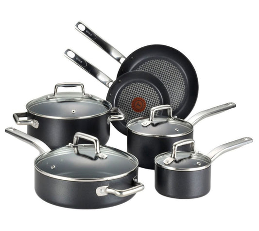 T-Fal 10-Pc Pro Grade Cookware Set
