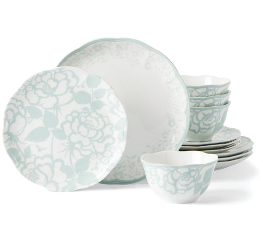 Lenox Butterfly Meadow Cottage 12-Piece Dinnerware Set