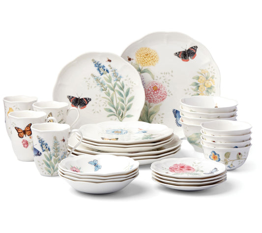 Lenox 28-Piece Butterfly Meadow Dinnerware Set