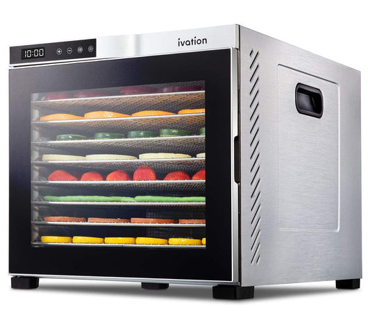 Ivation 10-Tray Stainless Steel Food Dehydrator