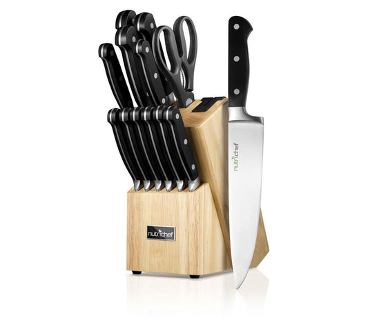 Nutrichef German Stainless Steel 13-Piece Knife Set