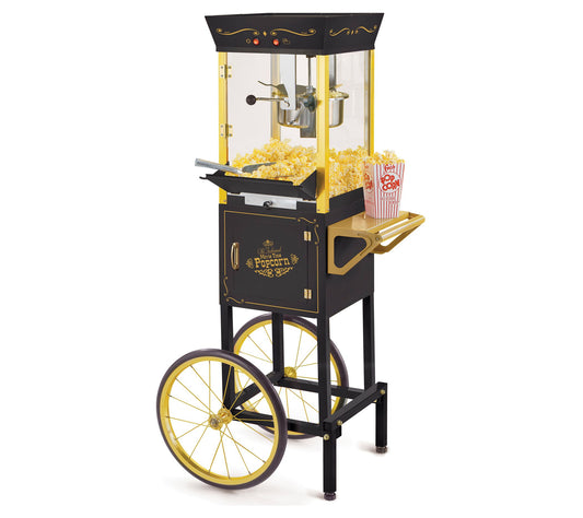 Nostalgia Vintage 53 inch 8-oz Commercial Popcorn Cart