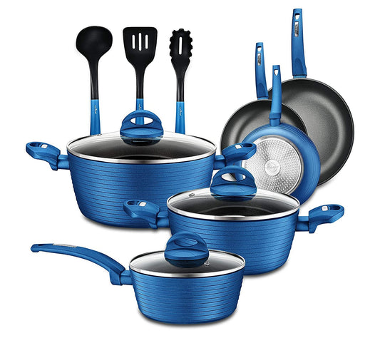 Nutrichef 12pc. Professional Cookeware Set