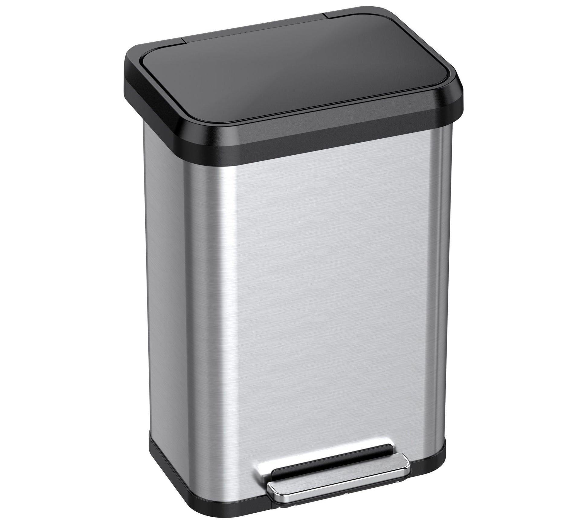 iTouchless SoftStep Stainless Steel Trash Can 13.2 gallon