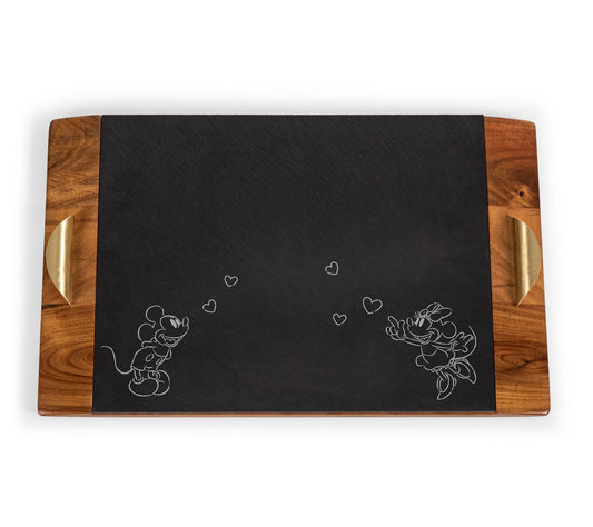 Toscana Mickey & Minnie Mouse Covina Slate Charcuterie Tray