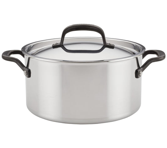 KitchenAid 5-Ply Clad Stainless Steel Covered Sockpot 6-qt