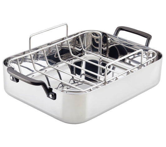 KitchenAid 5-Ply Clad Stainless Steel Roaster 15" x 11.5"