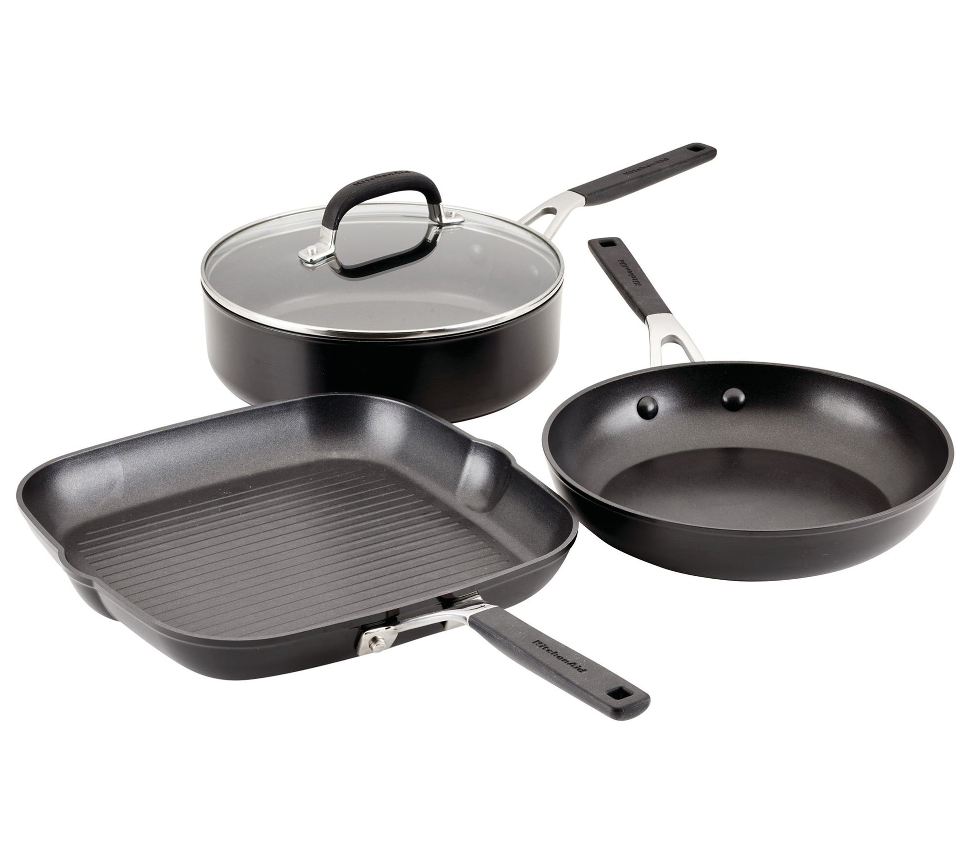 KitchenAid Hard Anodized Nonstick Cookware 4pcet
