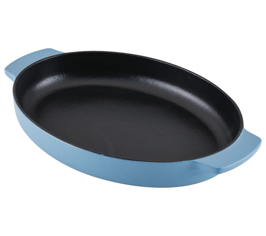 KitchenAid Enameled Cast Iron Au Gratin, 2.5-qt , Blue Velvet