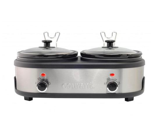 Courant 5-Quart (2X 2.5 Quart) Double Slow Cooker