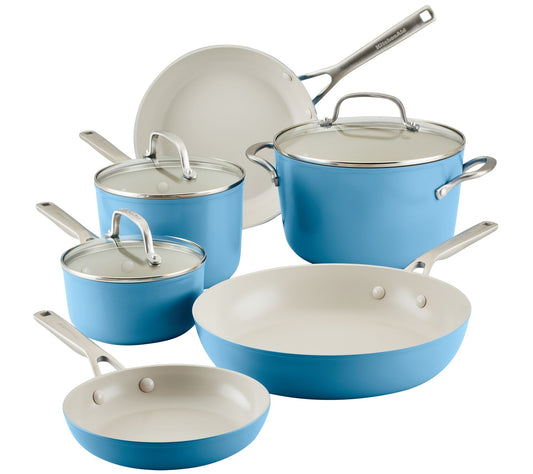 KitchenAid Hard Anodized Ceramic Nonstick 9-Pc& Pans Set