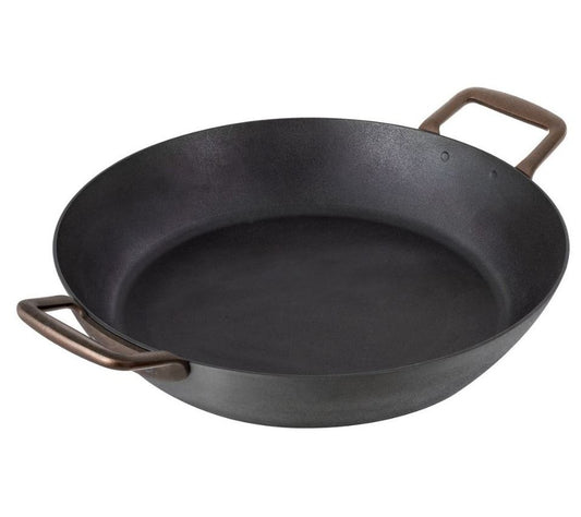 Kuhn Rikon 11" Black Star Iron Frying Pan w/ Side Handles