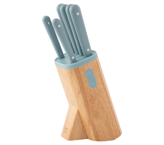 BergHOFF Stainless Steel 7Pc Knife Block Set