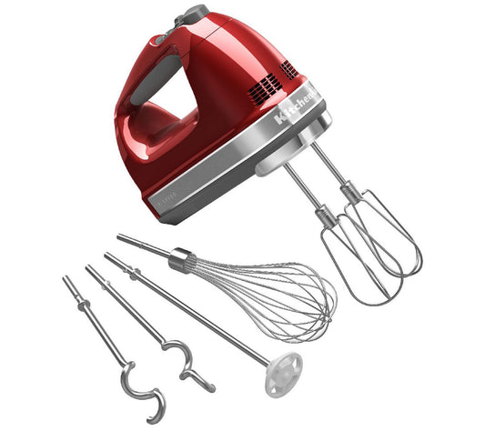 KitchenAid 9-Speed Hand Mixer with Turbo Beater II Accessories