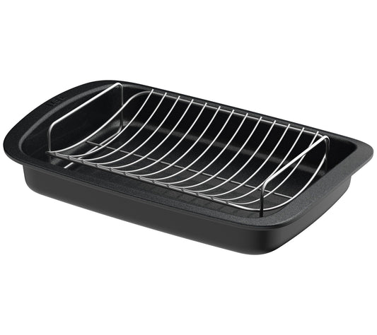 BergHOFF 16.5" Graphite Cast Aluminum Roaster with Rack