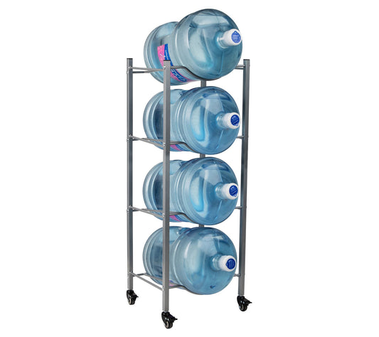 Mind Reader 4 Tier Water Jug Stand on Wheels