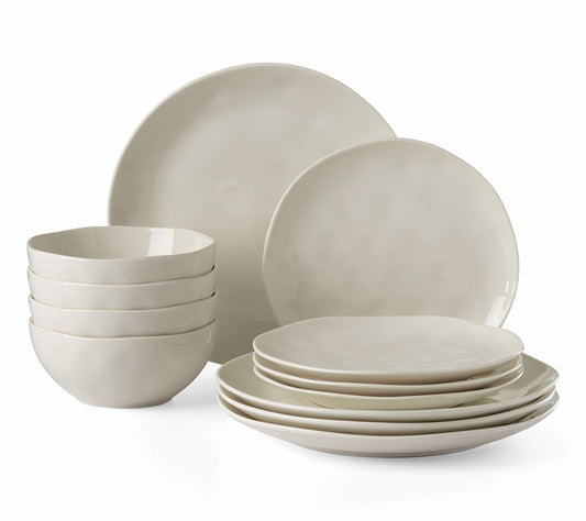 Lenox Bay 12-Pi ece Colors Porc elain Dinnerwar e Set