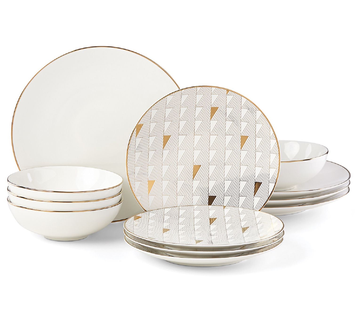 Lenox 12-Piece Trianna Porcelain Dinnerware Set