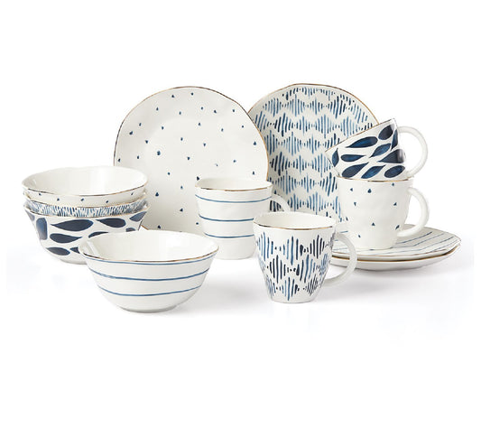 Lenox 12-Piece Blue Bay Porcelain Dessert Set