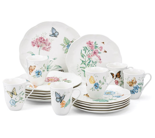 Lenox 18-Piece Butterfly Meadow  Dinnerware Set