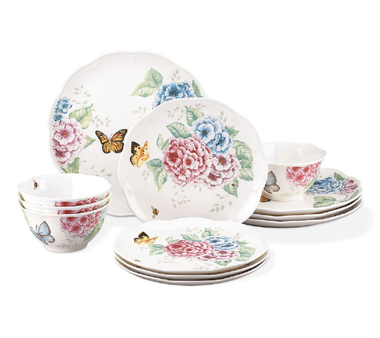 Lenox 12-Piece Butterfly Meadow Hydrangea Set