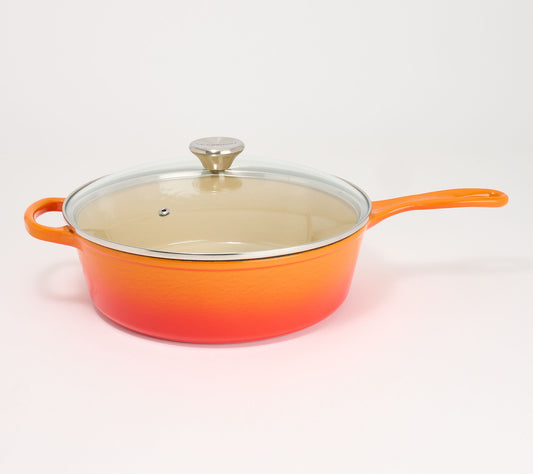 Le Creuset 3.75-qt Enameled Cast Iron Cassadou w/ Glass Lid
