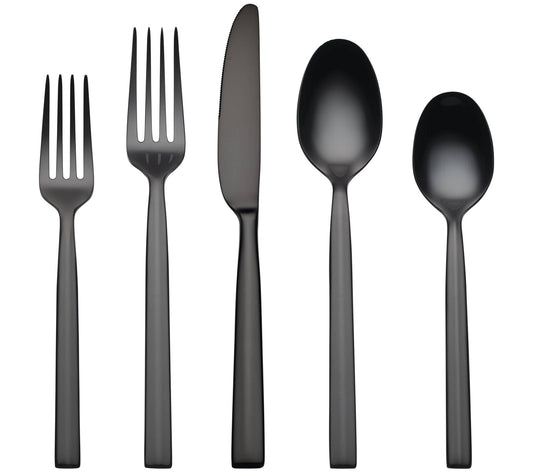 Cambridge Aero Black Mirror 20-Piece Flatware Set