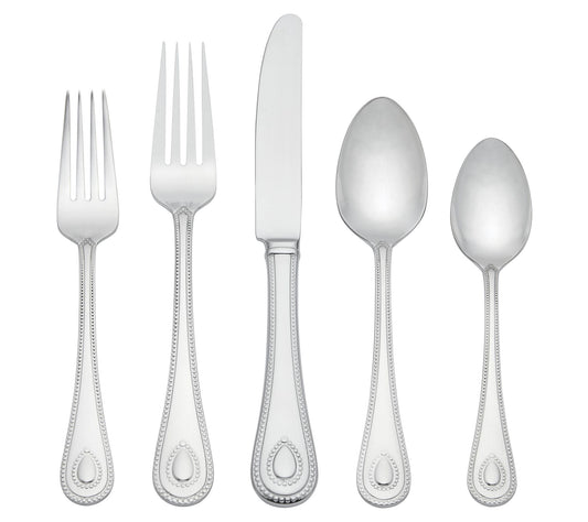 Lenox French Perle Scallop 65-Piece Flatware Set