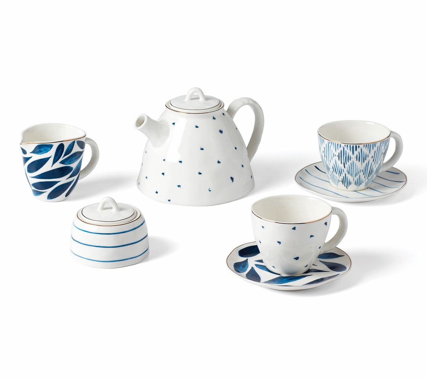Lenox Blue Bay 9-Piece Tea Set