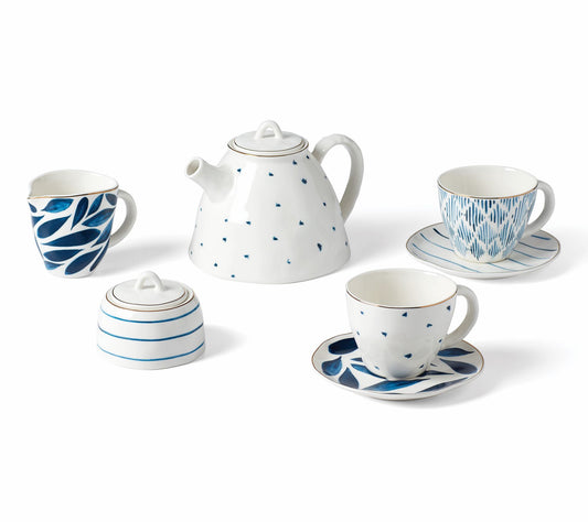 Lenox Blue Bay 9-Piece Tea Set