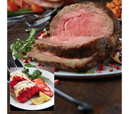 Kansas City Steak Co.3.5-4-lb Prime Rib Roast &Lobster Tails