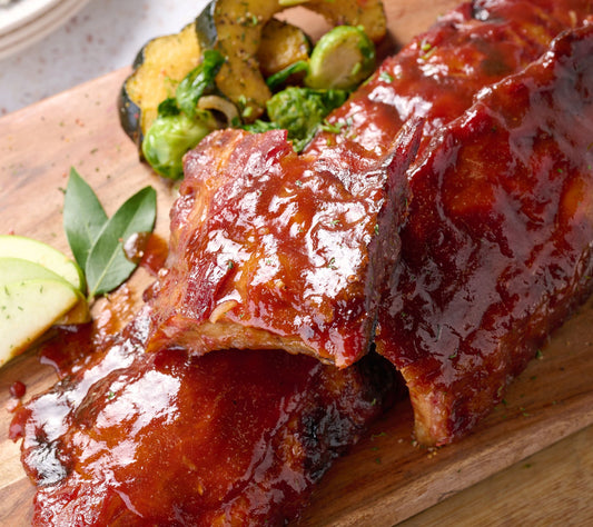 Corky'ss BBQ (2) 2-lbs Honey or Apple BBQ Baby Back Ribs