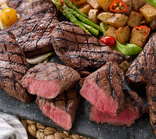 Rastelli's (16) 6-oz Sirloin Steaks w/ Himalayan Sea Salt