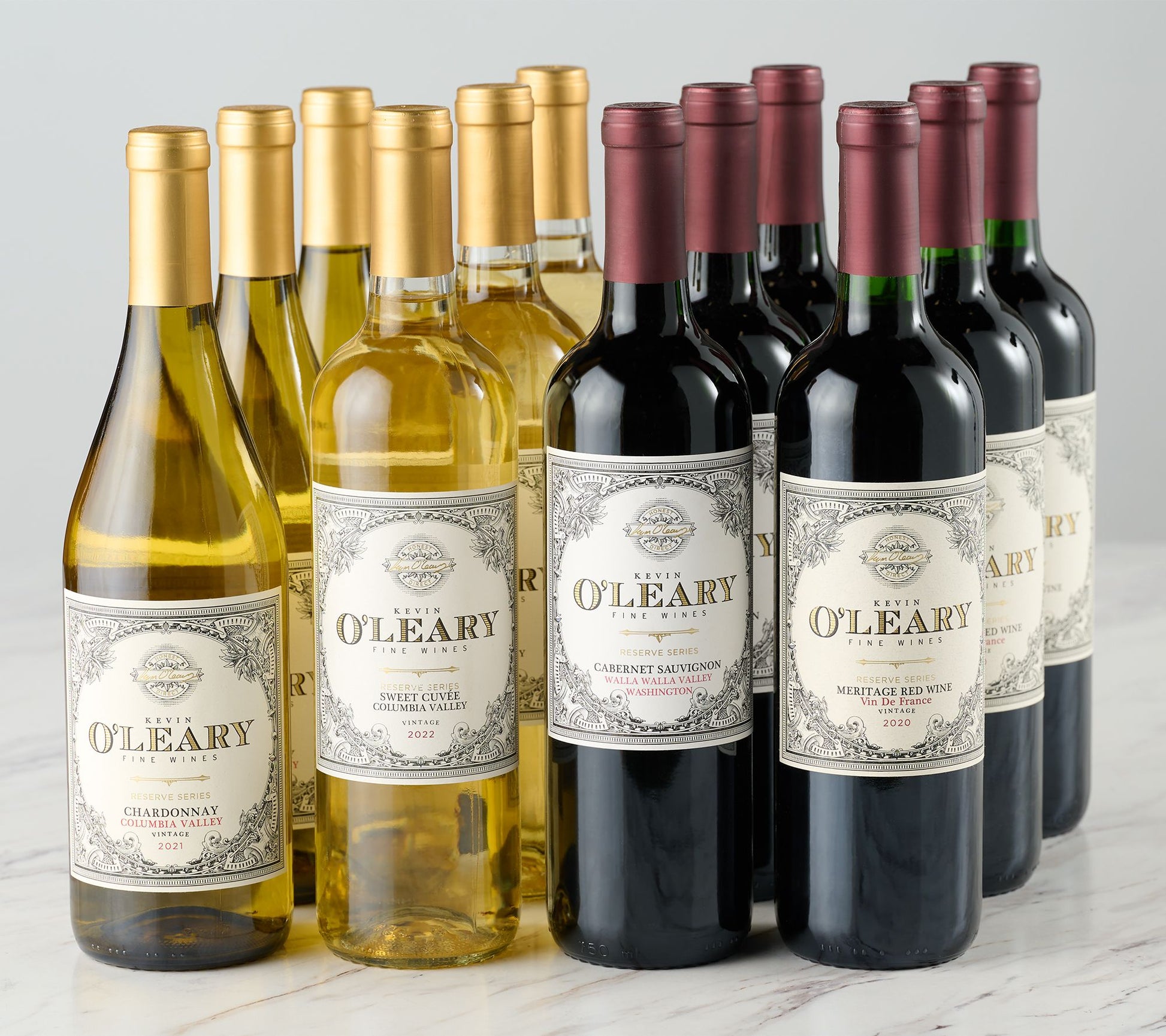 Kevin O'Leary Outdoor Entertaining Reserve Wine 12 Bottle Set